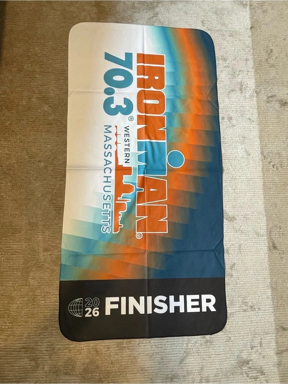 IRONMAN 70.3 Western Massachusetts 2026 Finisher Shammy Towel